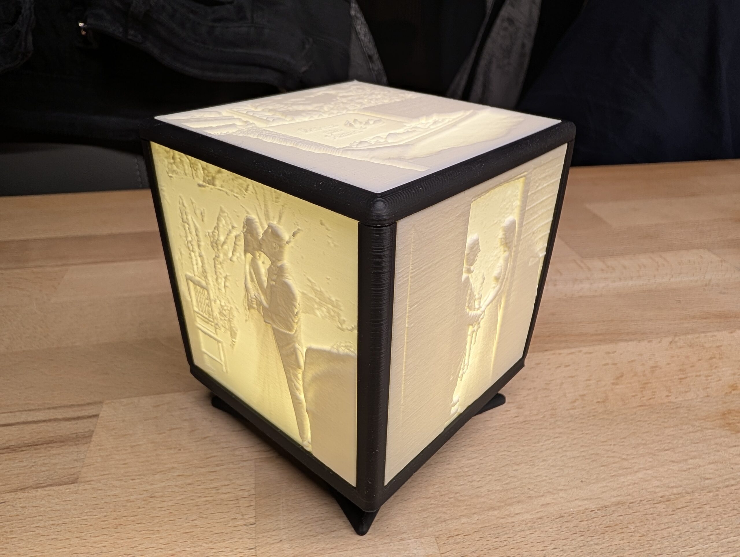 Lithophaner Lichtbilder Würfel